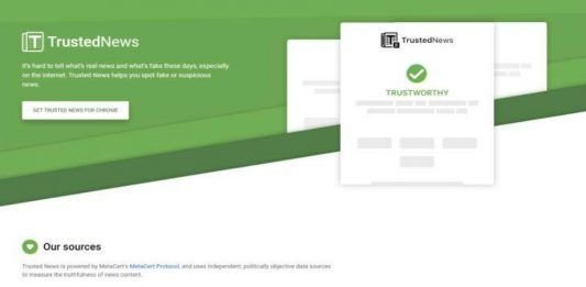 Trusted News, la extensión de Chrome para combatir fake news