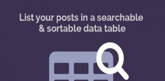 Pasos para mostrar entradas en forma de tabla en WordPress