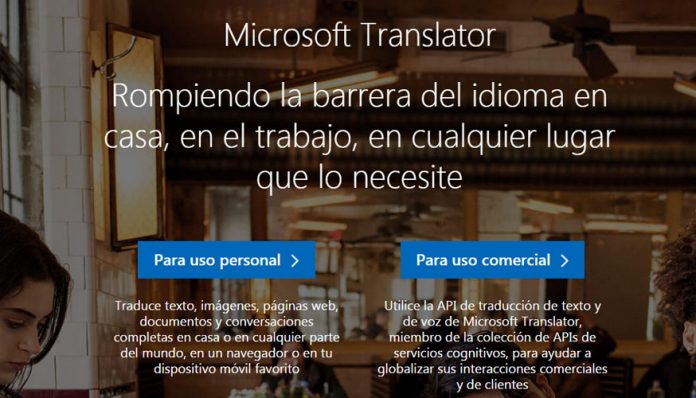 El servicio de traducciones de Microsoft