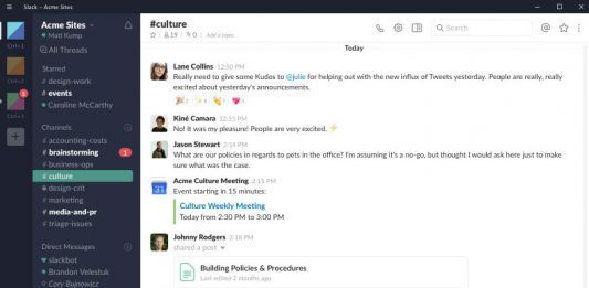 novedades de slack