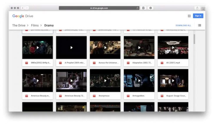 how to download movies google drive